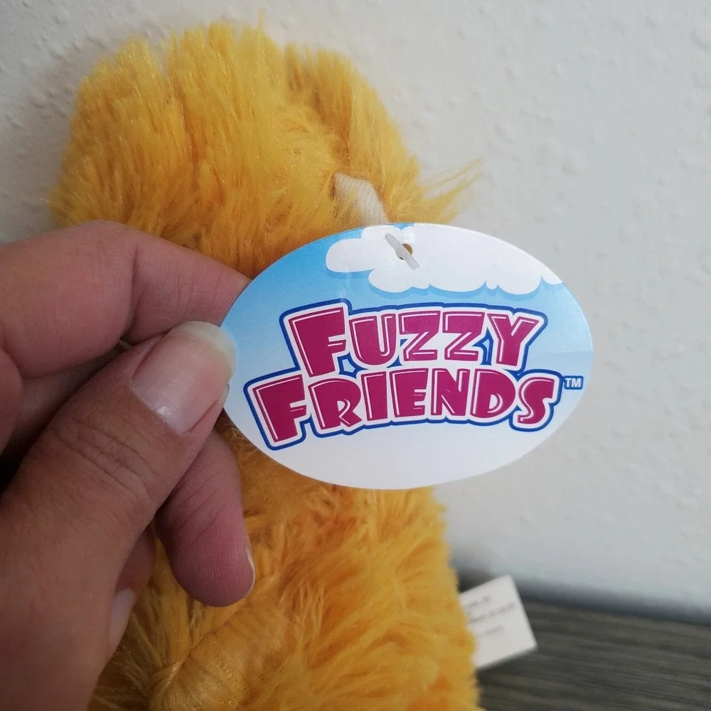 Fuzzy Friends Golden Brown Furry Plush Teddy Bear 8